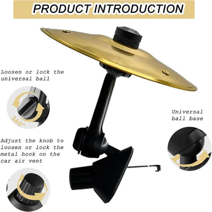 Car Cymbal Air Vent Mini Drum BeatRide Pro