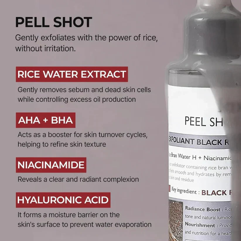 SilkGlow Rice Ampoule Exfoliant Set (both bottles)
