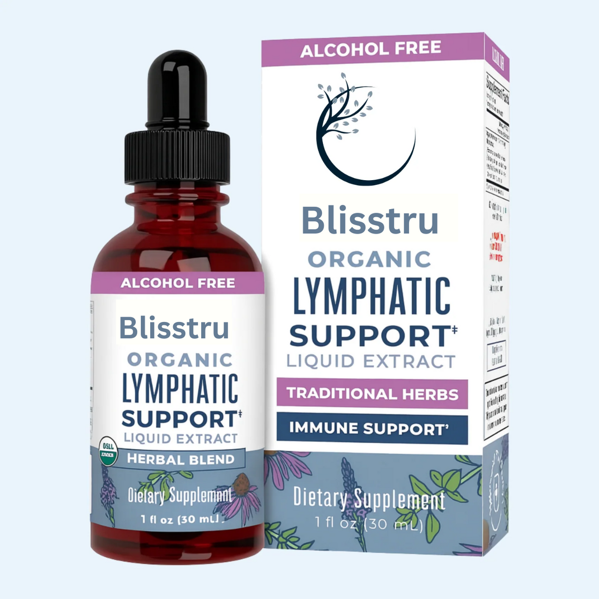 Organic Lymphatic Drainage Drops-100% Natural & Toxin-Free