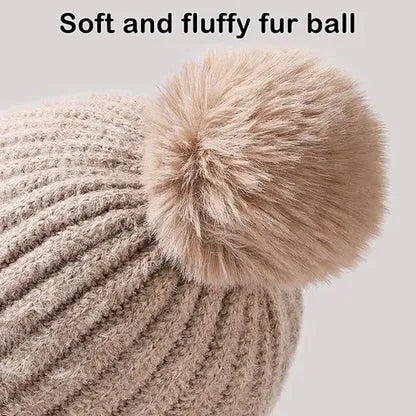 3-in-1 Knitted Winter Hat Scarf & Face Mask
