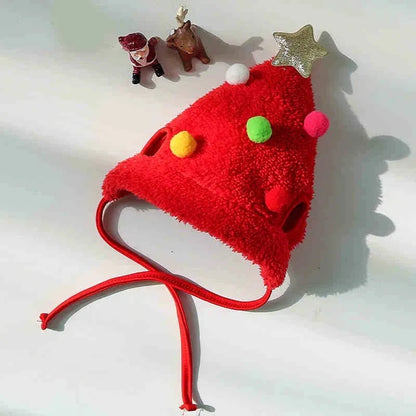 Holiday Pet Outfit ( Hat + Scarf )