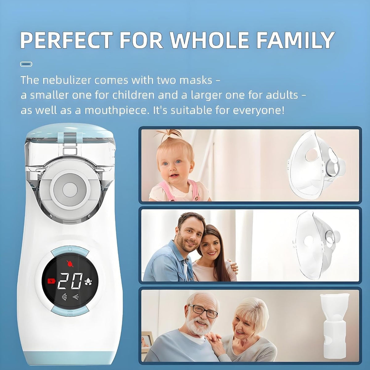LUXSTRU's Mesh Nebulizer with Intuitive LED Interface