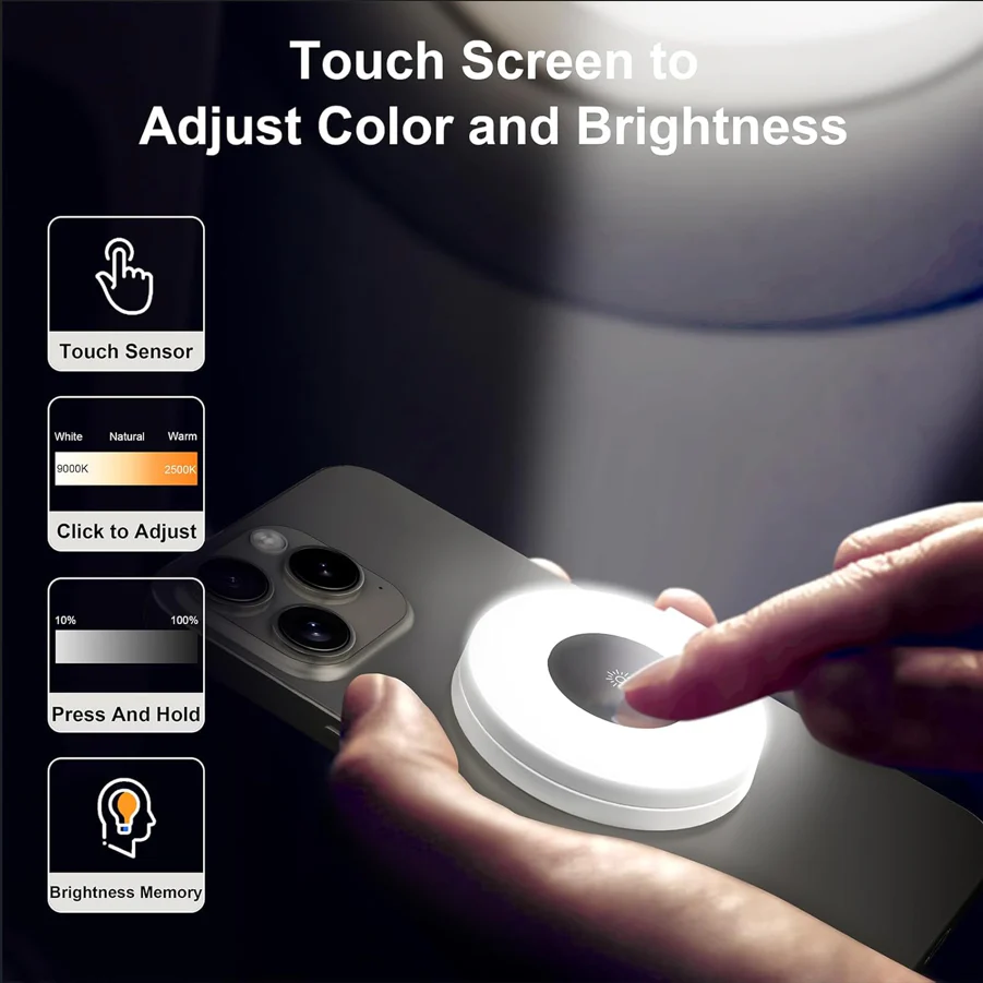 Magnetic Wireless LED Ring Light